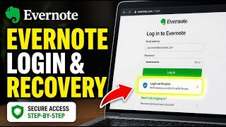 How to authenticate with Evernote using login verification and recovery - Quick Tutorial