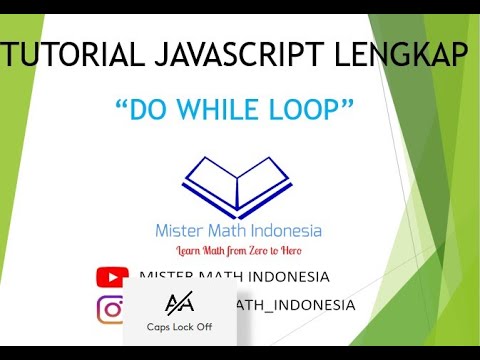 Do While Loop di Javascript - Tutorial Javascript Lengkap