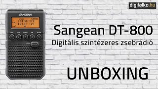 Sangean Dt-800 Digitális Szintézeres Zsebrádió Unboxing - Digitalkohu