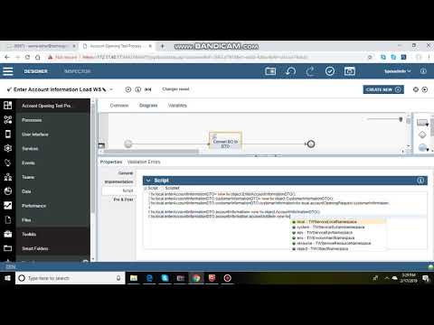 IBM BPM Enter Account Information Task Implementation Part 1