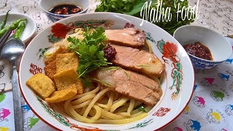 Cao lầu Hội An, cách làm cao lầu và thịt xá xíu thơm ngon || Hoi An noodle recipe || Natha Food