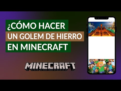 Cómo Hacer o Craftear un Golem en Minecraft - De Hierro, Piedra, Diamante, Nieve, etc.