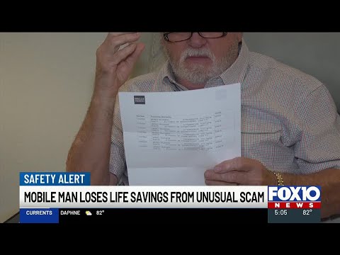 Mobile man loses life savings from unusual scam