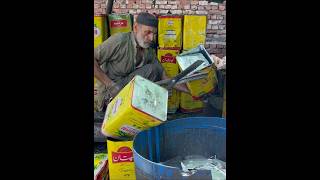 Nothing Useless, 85 Year old Man Turned Waste tins into 50$ writing Slate.