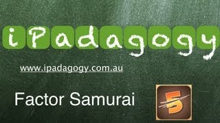 iPadagogy - App Review - Factor Samurai Tutorial screenshot 3