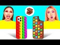 チョコレートの食べ物 vs 本物の食べ物のチャレンジ | 壮大なフードバトル Toon Toon