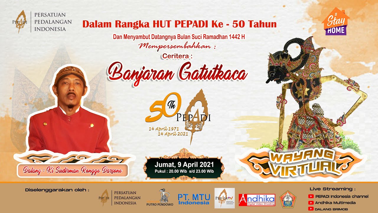 LIVE - WAYANG KULIT VIRTUAL DALANG KI SUDIRMAN RONGGO DARSONO || BANJARAN GATUTKACA || Rec. 2021