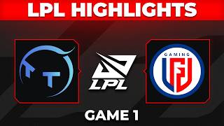 TT vs LGD Game 1 Highlights | LPL 2026 Split 3 | ThunderTalk vs LGD Gaming TT vs LGD Game 1 Highlights | LPL 2026 Split 3 | ThunderTalk vs LGD Gaming
