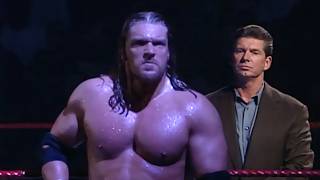 Triple H Vs Shane Mcmahon - Vince Mcmahon, The Rock, Stone Cold, Kane Ringside Part 1 - Raw Is War