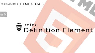 HTML Tags - Definition Element