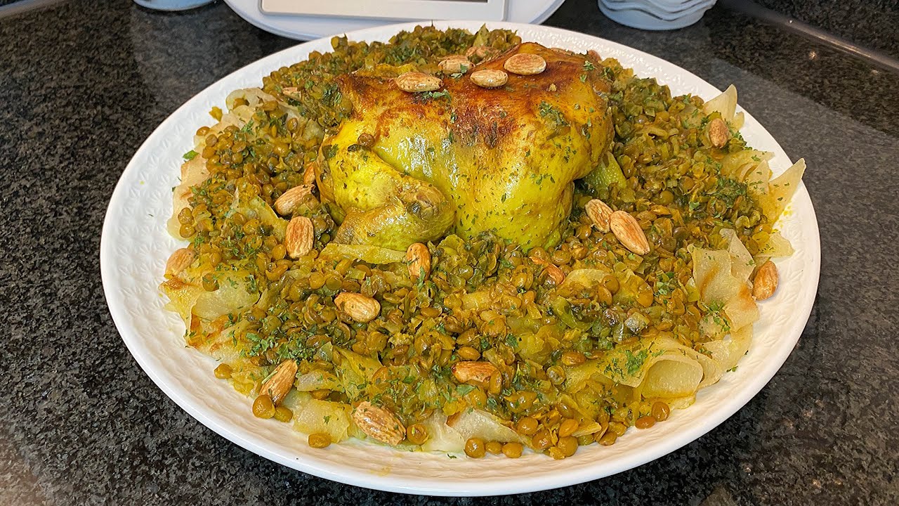 Rfissa Hähnchen auf Mssemen mit Linsen Trid Rezept einfach und lecker ...
