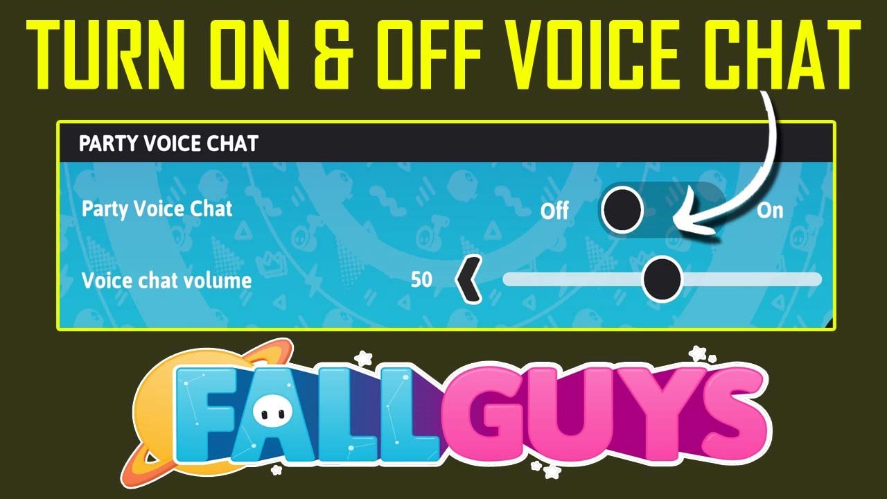 How To Turn ON and Turn OFF Voice Chat in Fall Guys Mobile - YouTube