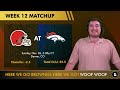 Browns vs. Broncos Week 12 Preview: Score Prediction + Keys To Victory | Can DTR Do It Again?