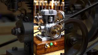 Miniature Petrol Engine Working Model with LED Indicator Panel #diy #trending #machine
