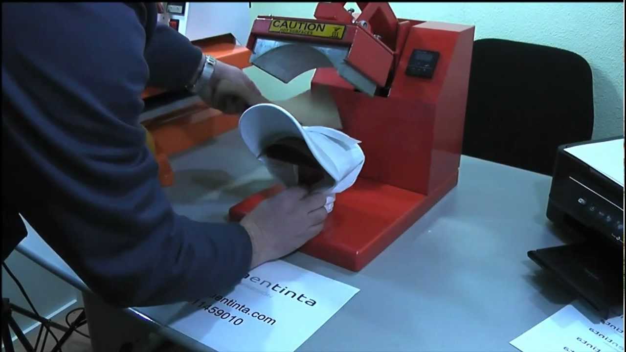 Tinta Sublimación - Impresión textil en gorras - YouTube