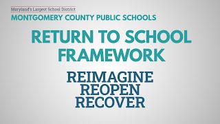 MCPS Virtual Conversation - Return to School Framework - 11/12/20