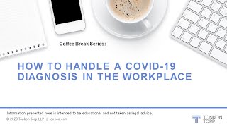How to Handle a COVID-19 Diagnosis in the Workplace