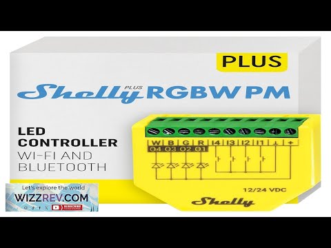 Shelly Plus RGBW PM WiFi Smart Remote Control For RGBW Led 