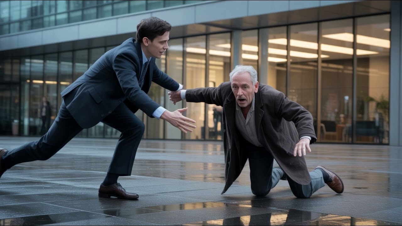 Молодой человек пропускает собеседование, помогая пожилому мужчине… не зная, что он гендиректор