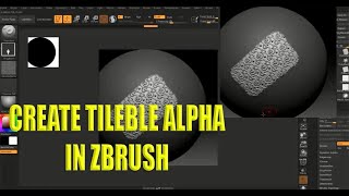 how to make tileable alpha in zbrush