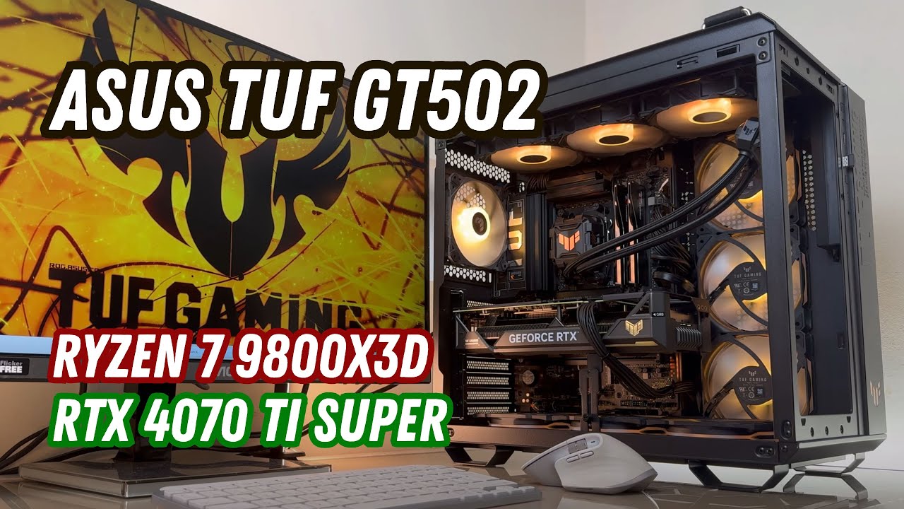 ASUS TUF Gaming GT502 4K Build | AMD Ryzen 7 9800X3D & RTX 4070 Ti 