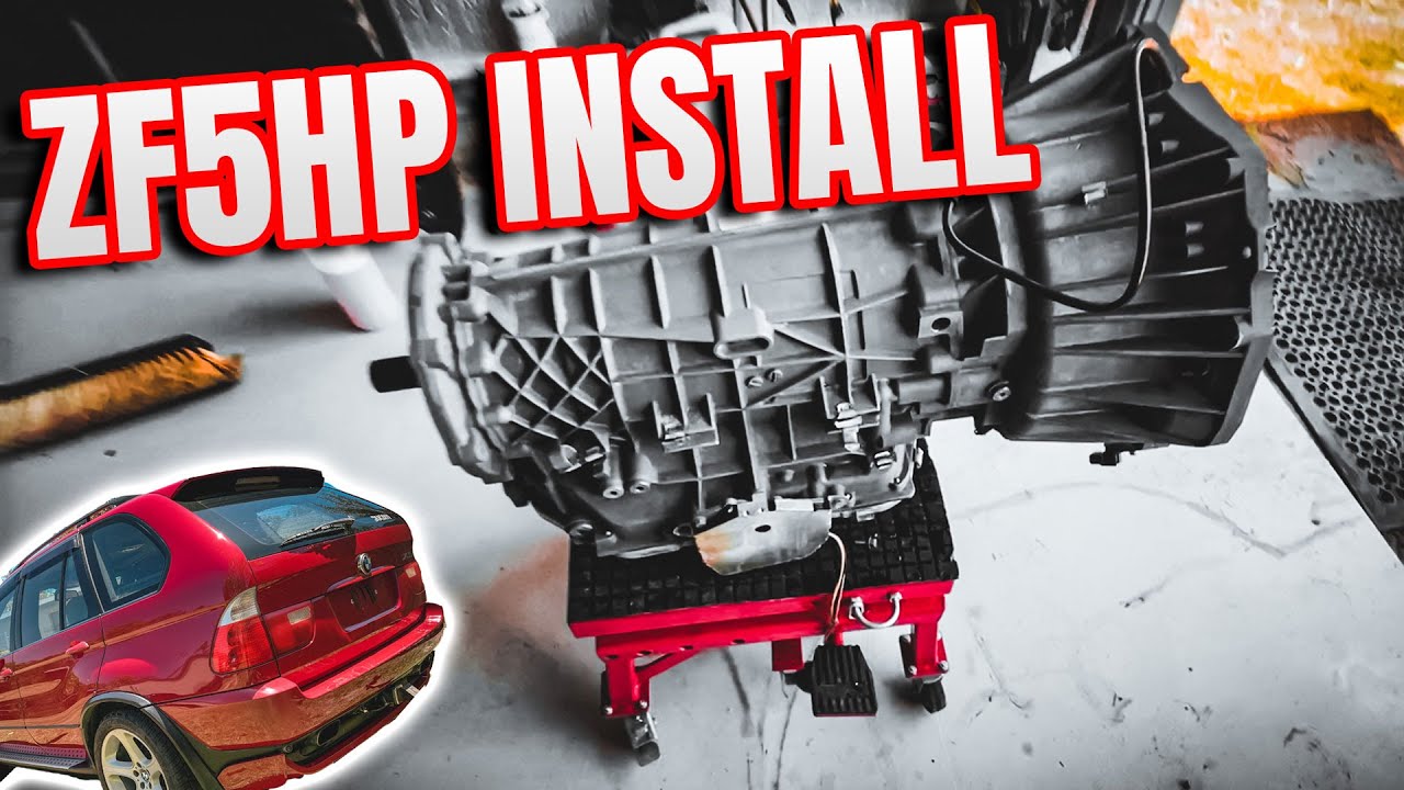 BMW X5 ZF5HP24 Transmission Install With Rebuilt Torque Converter 😂