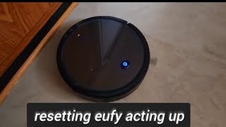 eufy robovac keeps spinning in circle do hard reset