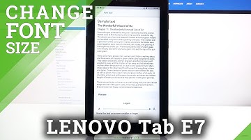 How to Change Font Size in Lenovo Tab E7 - Personalize Screen Letters