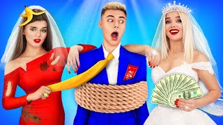 RICH vs POOR BRIDE! |  Awkward Wedding Situation with Lucky VS Unlucky Girls by RATATA POWER