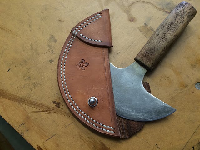 MAKING A HEAD KNIFE, Round Knife for Leather Work