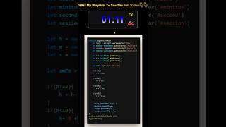 Digital Clock | HTML & CSS | #short #shortsfeed #digitalclock