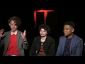 IT Movie Interview - Finn Wolfhard, Wyatt Oleff & Chosen Jacobs