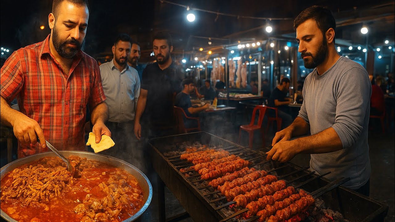 “The Busiest Street in Iraq 🇮🇶 | CRAZY Street Food You Must Try!” 