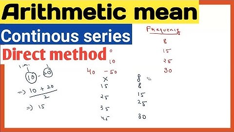 Business statistics b.com 1st year playlist 2023 |Continous series | Arithmetic mean | Direct method