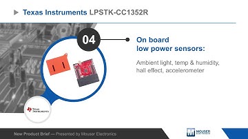 Texas Instruments LPSTK-CC1352R MCU LaunchPad SensorTag Kit — New Product Brief | Mouser Electronics