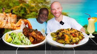 Grenada Food Tour in St. George&#39;s!! Crab Backs and Curry Goat (or is it Goat Curry?)!!