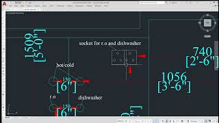 ELECTRICAL AND PLUMBING POINTS OF KITCHEN.