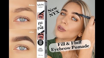 New NYX Fill & Fluff Eyebrow Pomade Pencil IN_DEPH REVIEW & TUTORIAL