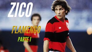 Zico,  Flamengo - parte 1 (imagens raras/rare footage)