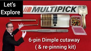 Multipick 6-pin Dimple cutaway, walk through.