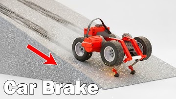 Making LEGO Car Brake on Steep Slope | Smart Lego