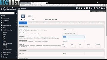Installing Etano with Softaculous in cPanel