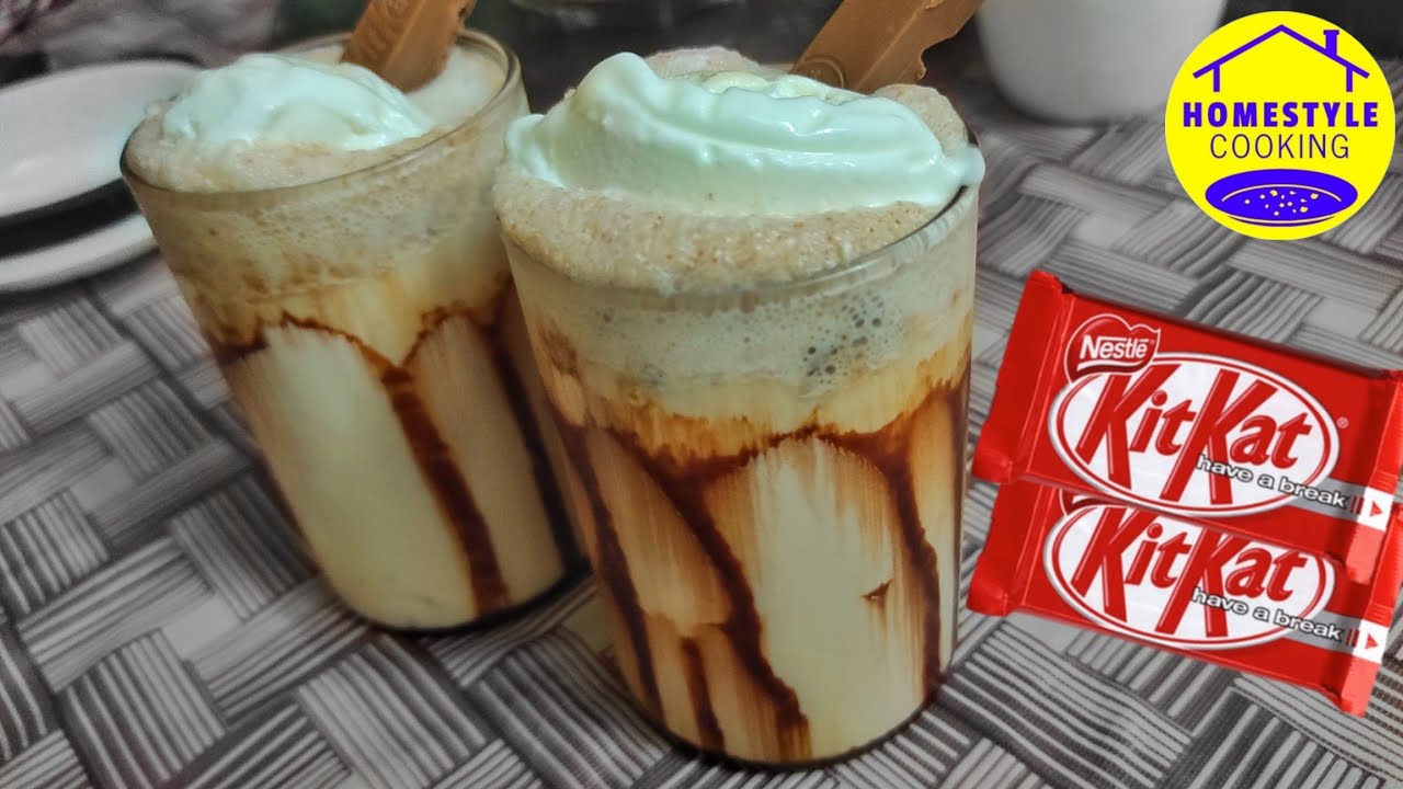 Kitkat Shake | Kitkat Milkshake | Chocolate Shake | Dessert Shakes | Chocolate Milkshake Recipe