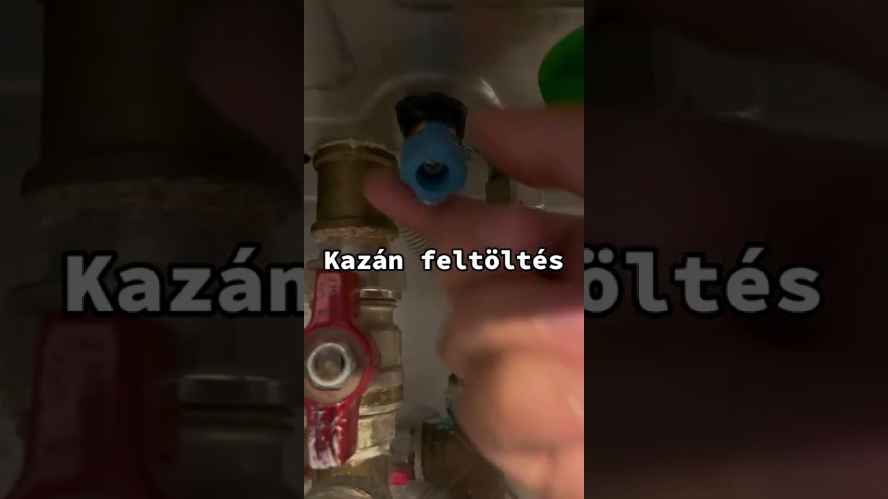 Gázkazán feltöltés. 