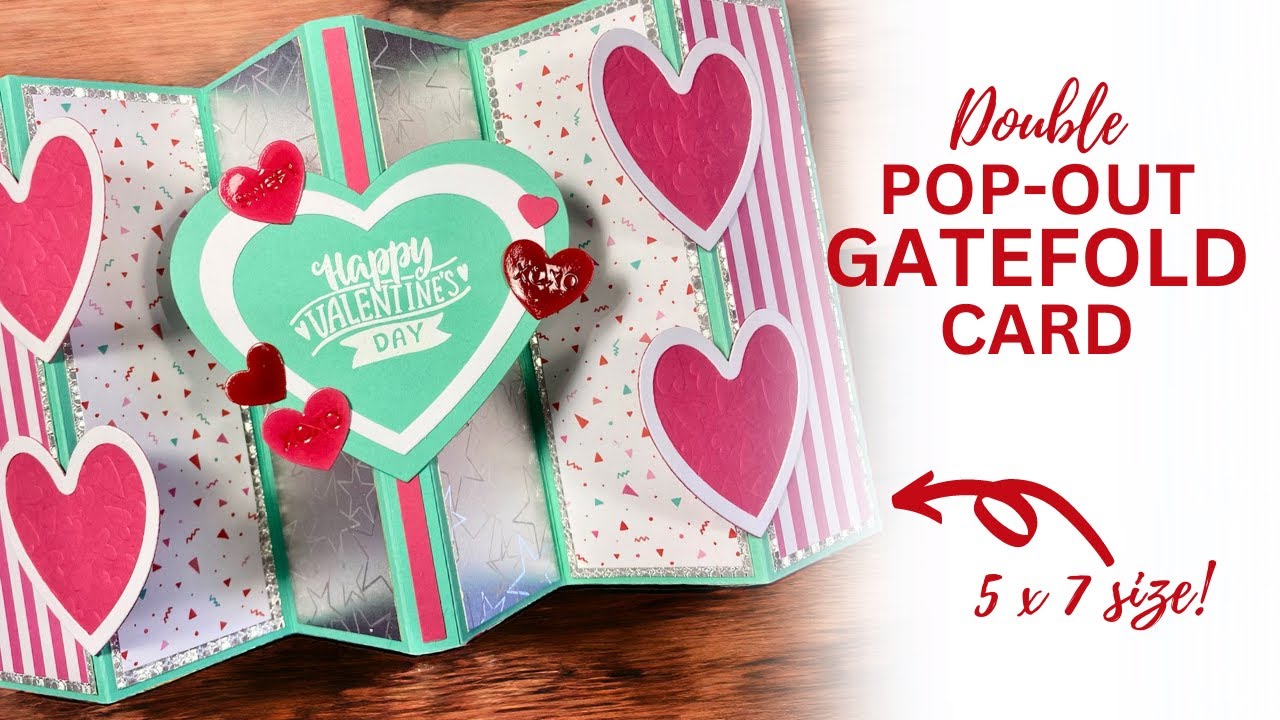 NO SPECIALITY DIES NEEDED | Double Pop Out Gatefold card!