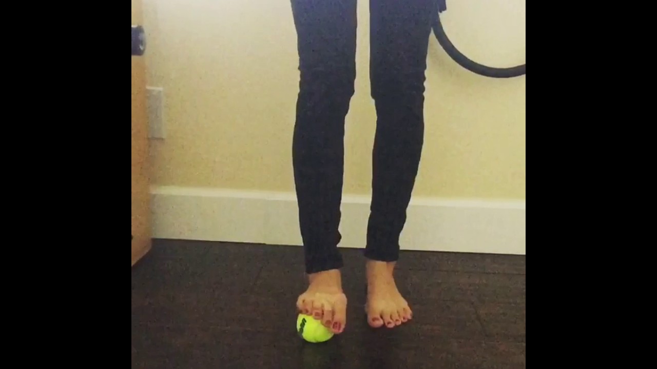 Marla's Minute: Pilates Fascial Foot Release with Tennis Ball camera iphone 8 plus apk