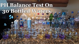 PH Balance Test On 30 Different Waters | Bottled Water pH Level Test