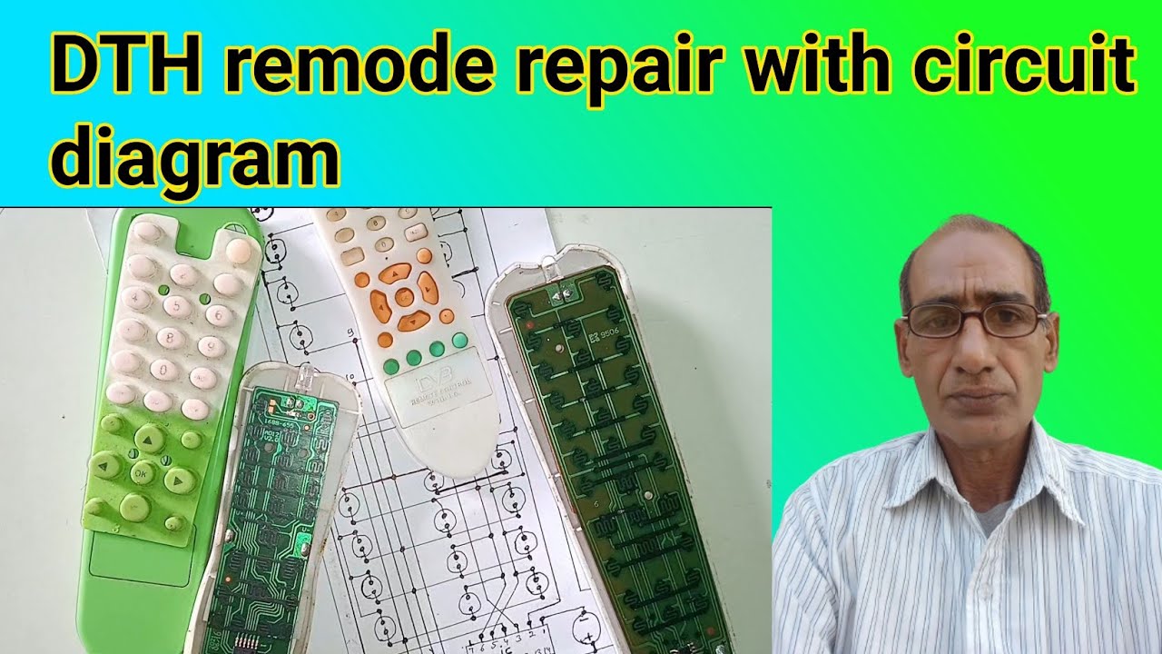 {167} DTH remode repair with circuit diagram | dth remode falt finding with multimeter
