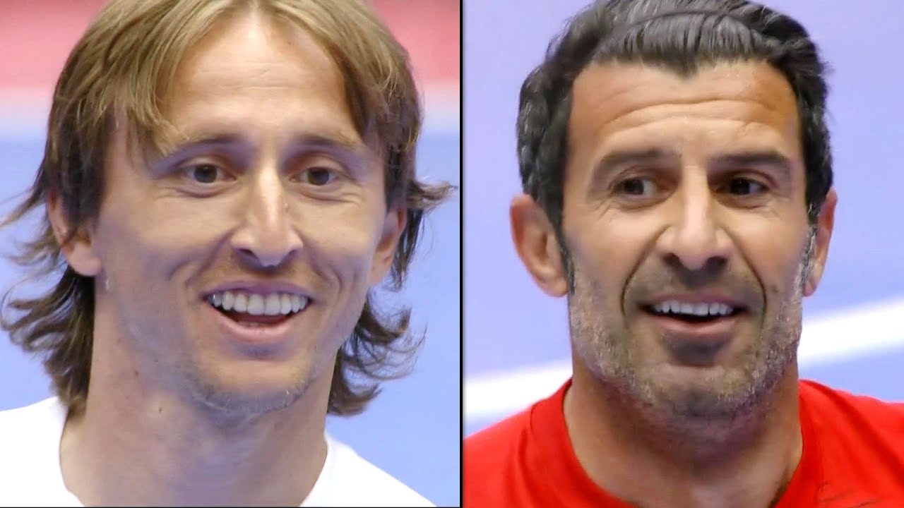 مباراة فريق لوكا مودريتش أمام فريق لويس فيغو | تعليق أحمد الطيب | دورة الروضان 2019