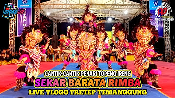 CANTIK CANTIK😍PENARI TOPENG IRENG SEKAR BARATA RIMBA MENTO ROTO LIVE TLOGO TERBARU